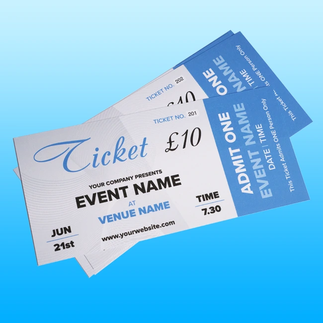 Tickets Printing Banstead