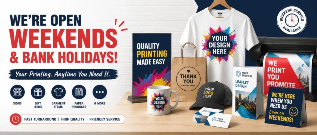 Weekend Printing Service Banstead